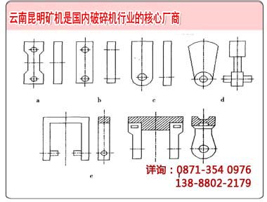 幾種常見的碎石機(jī)錘頭設(shè)計(jì)方案